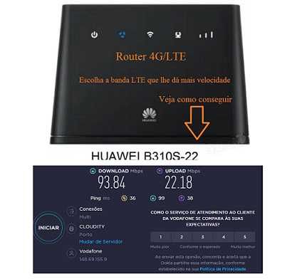 Router Huawei B310 desbloqueado. ESCOLHA o 4G com mais velocidade