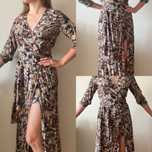 • wasalaa • sukienka kopertowa w kwiaty maxi