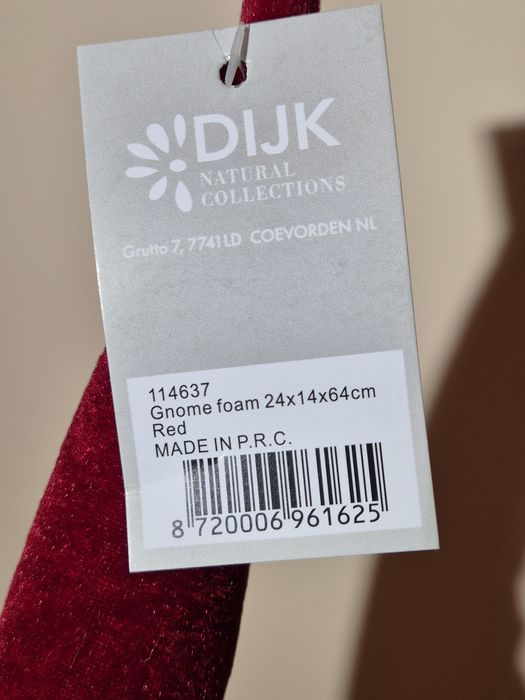 Krasnal gnom z prezentem 64 cm!