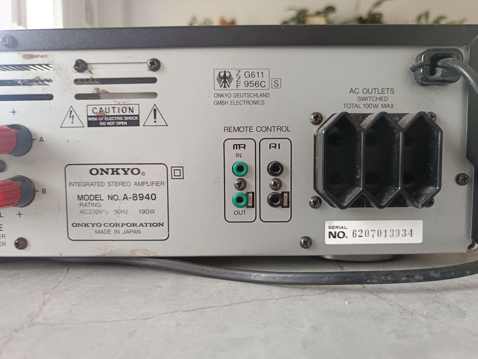 Onkyo A-8940 – klasyczny wzmacniacz stereo, sprawny, made in Japan