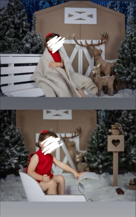 Cenário de Natal Fotografia - Estábulo das Renas