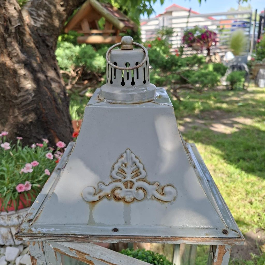 Lampion drewniany 74 cm