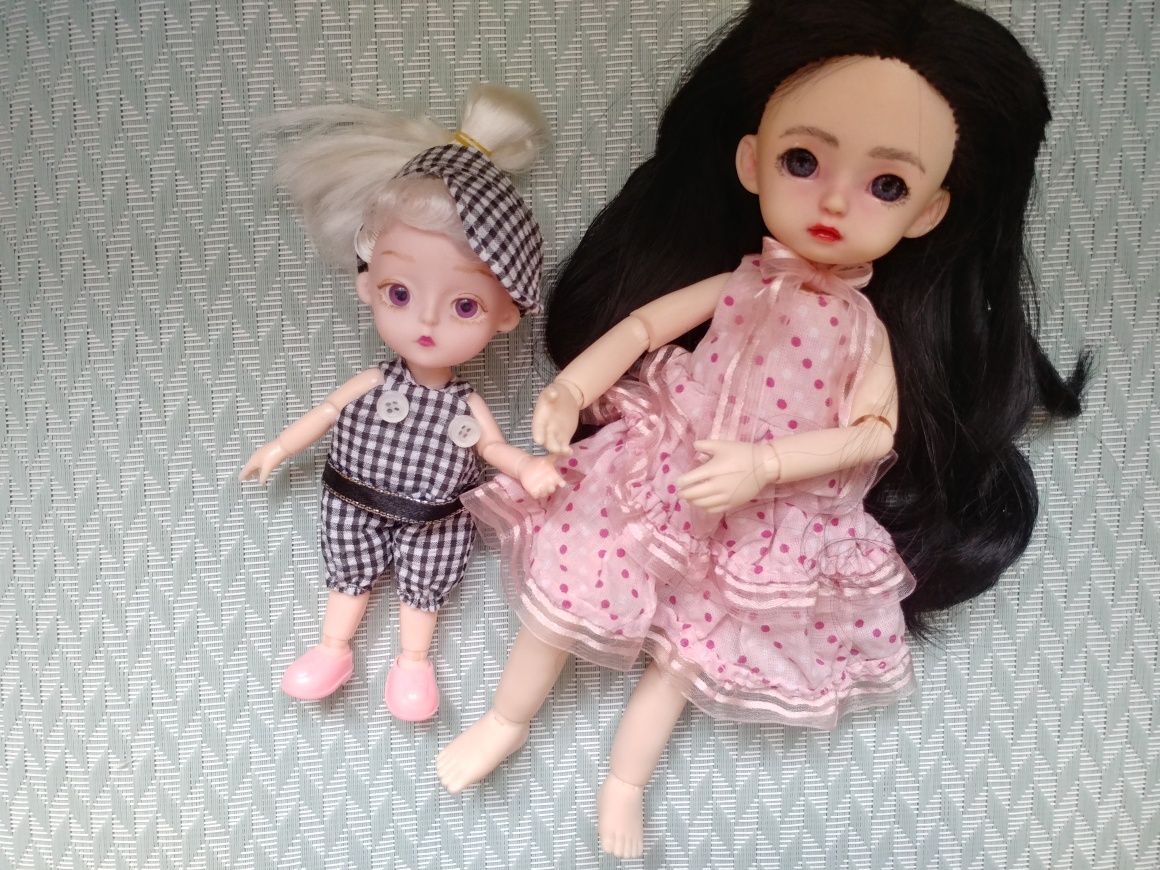 Zestaw lalka bjd 1/6 i 1/8