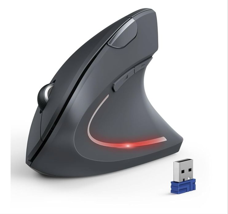 Вертикальна бездротова ергономічна комп’ютерна мишка TECKNET TK-MS007/