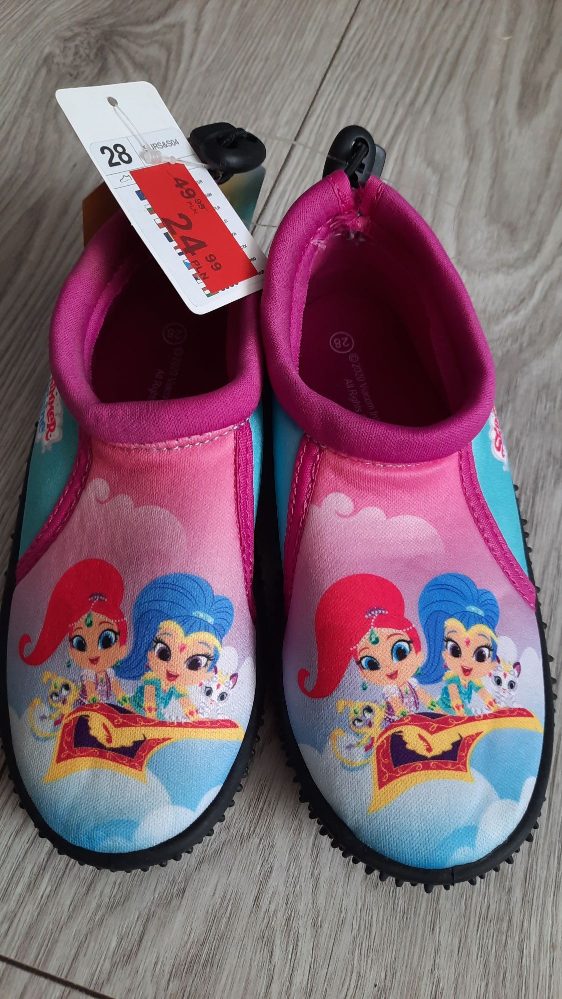 buty, pantofle, na plażę  Ccc Shimmer & shine