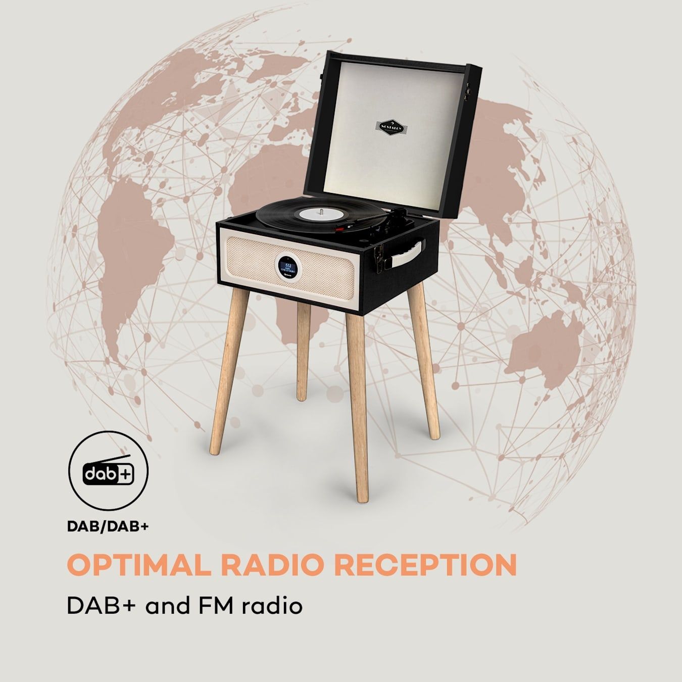 Gramofon, Radio BT Auna Sarah Ann DAB