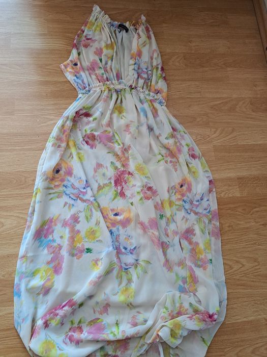 Długa sukienka Zara w stylu boho r. S/M