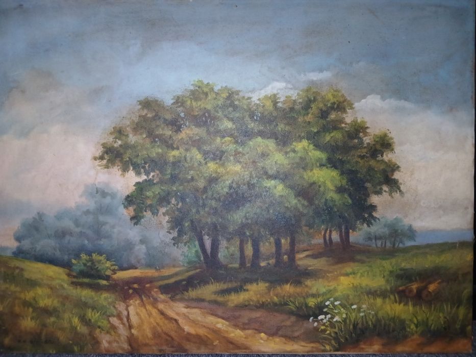 Старая картина маслом