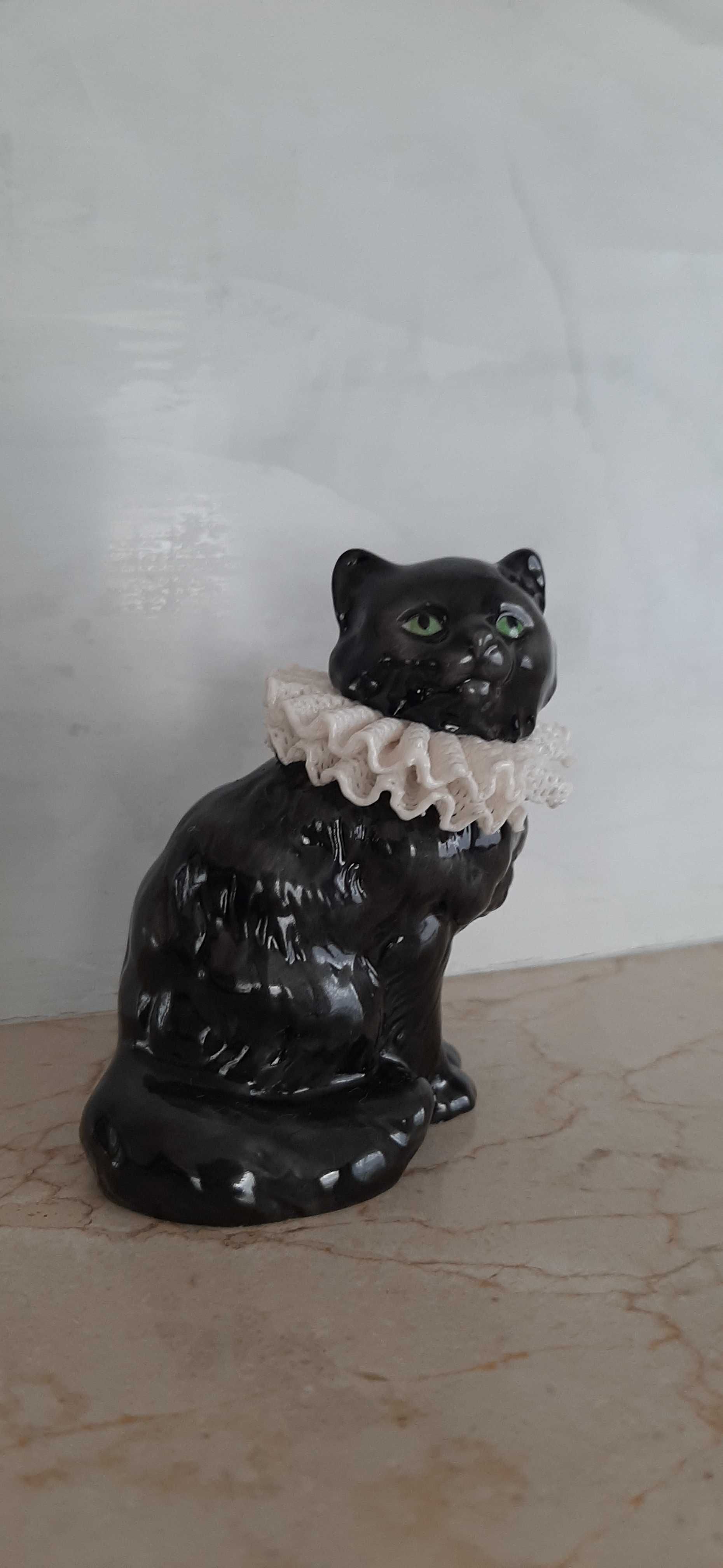Franklin Mint czarny kot figurka