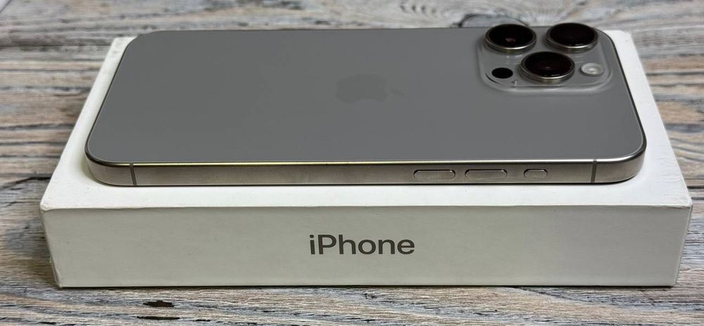 iPhone 15 pro max 256gb Natur titan какновый openbox гарантия магазин