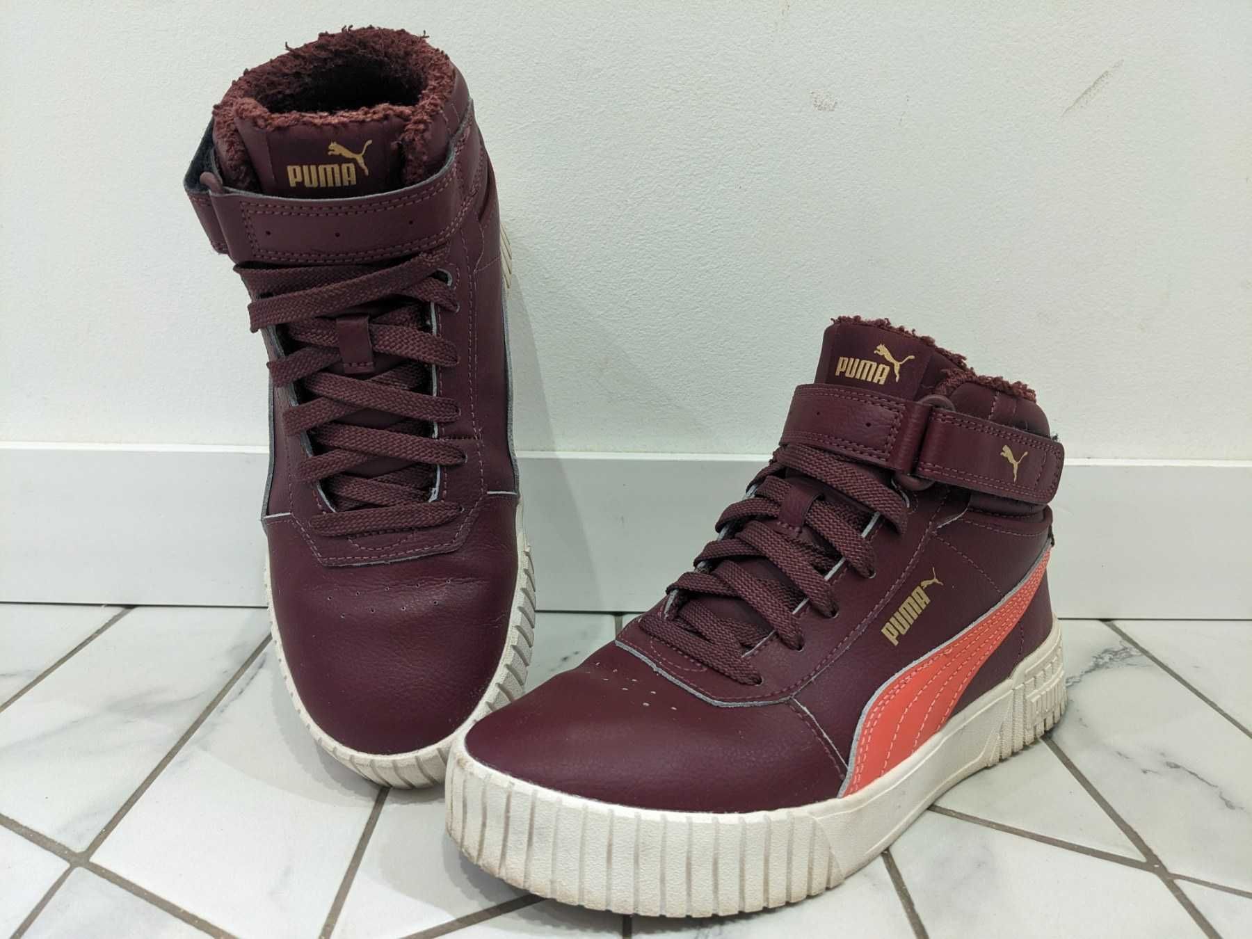 38р 24см зимові Кеди Puma Carina 2.0 Mid WTR черевики чоботи кросівки