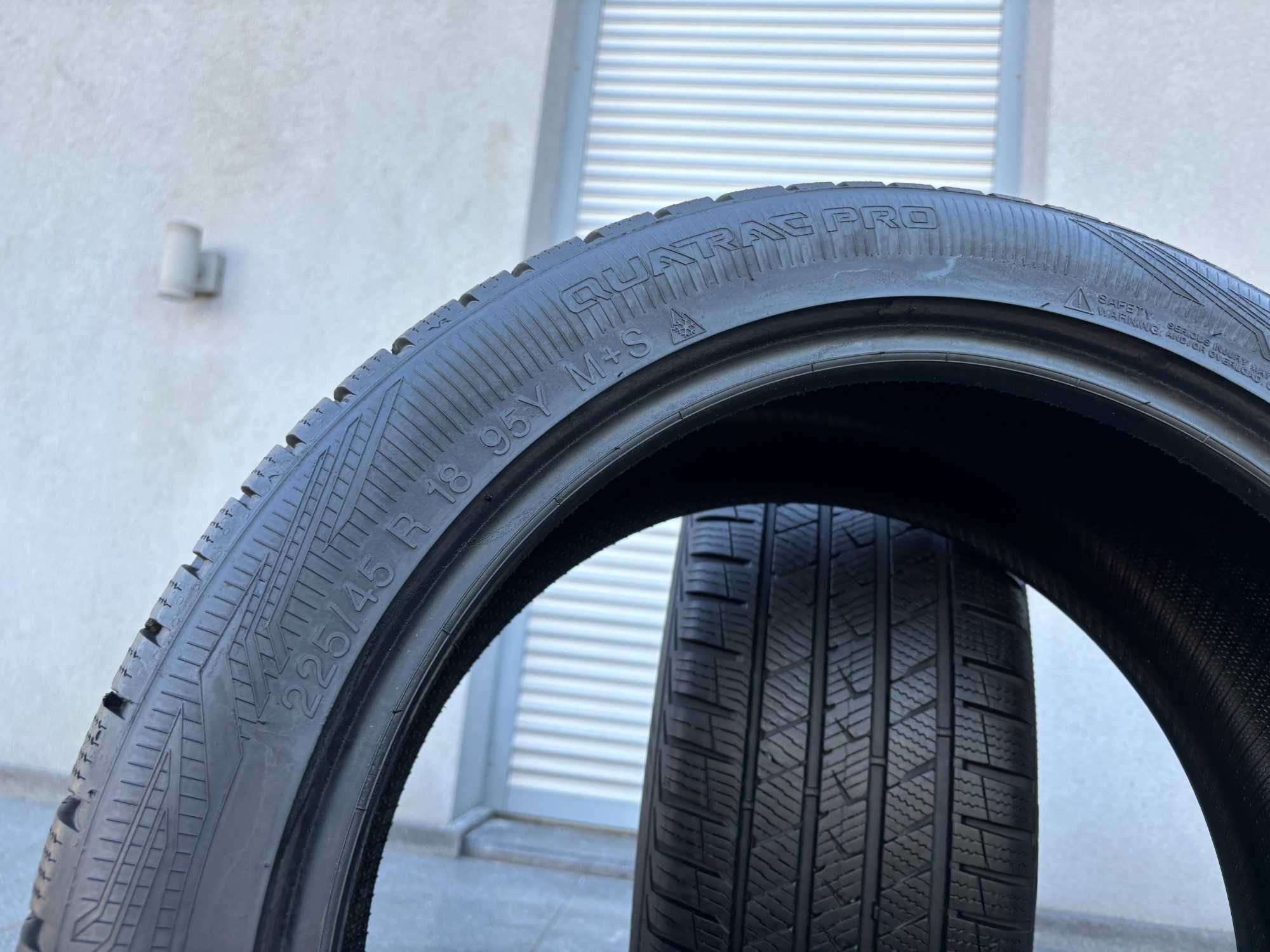 2szt całoroczne 225/45R18 Vredestein 7,5mm 2022r świetny stan! 4S1498
