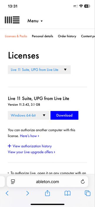 Лицензія Ableton live 11 Suite