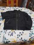 Parka preta de sarja H&M (Tam m)