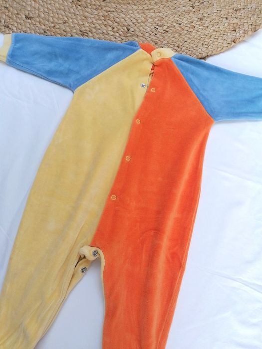 Romper Tricolorido com Polvo, de Bebé