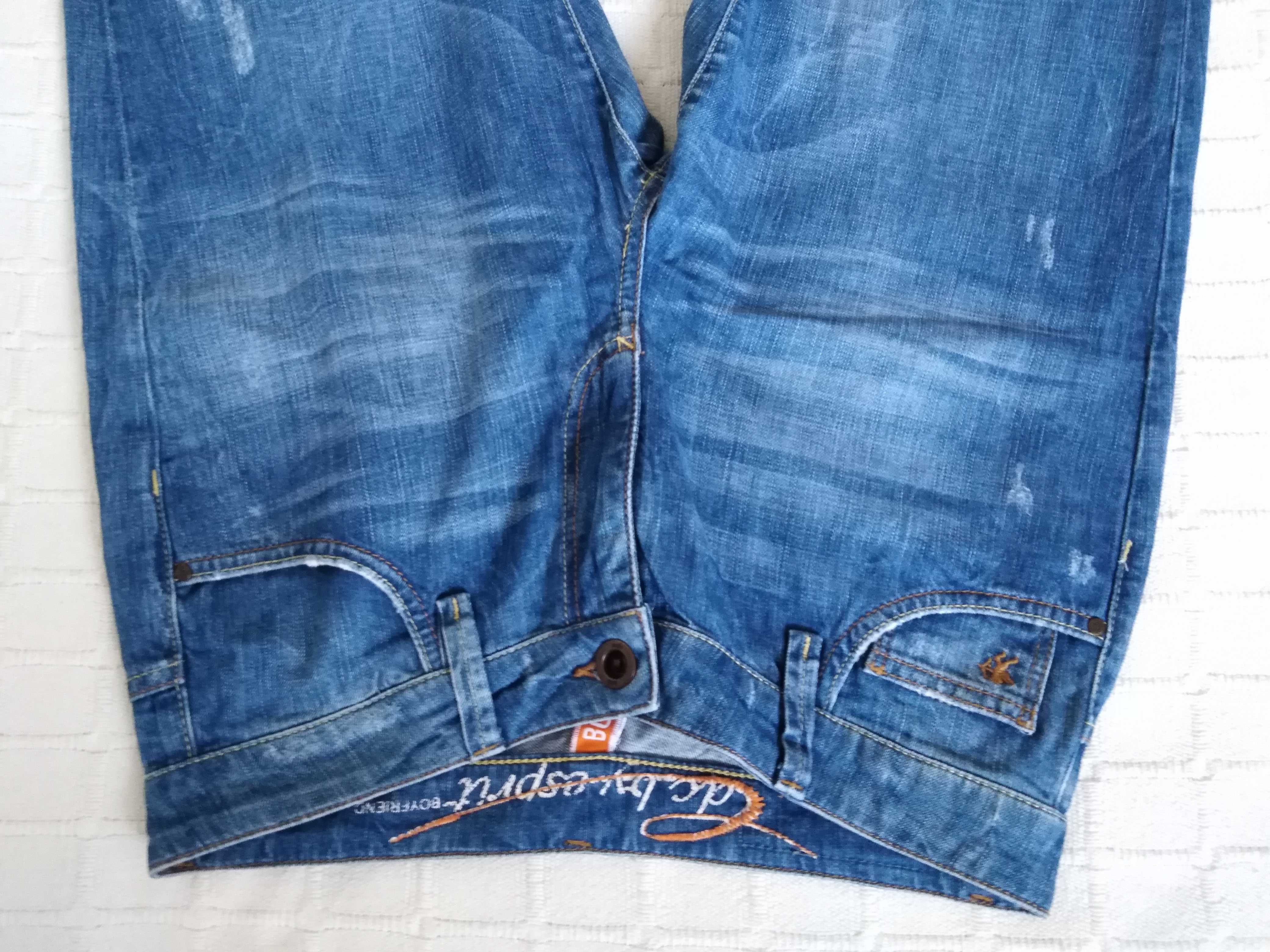Calças Ganga Azuis ECD By Esprit Boyfriend Denim