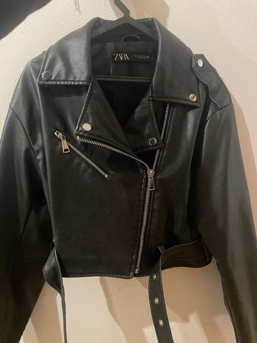 Casaco couro Zara