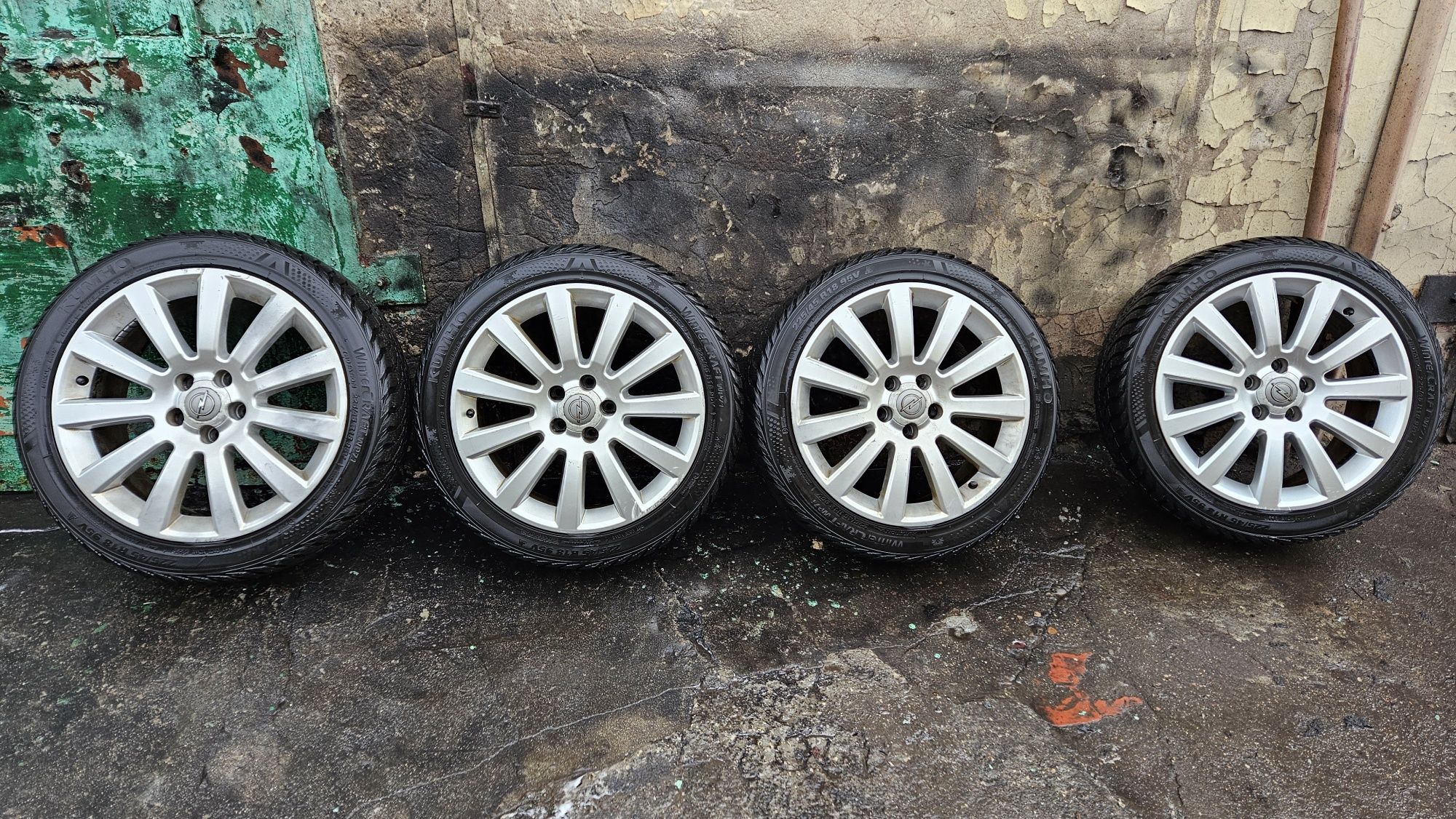 Alufelgi speedline 5x110 225/45/18 opony zima opel vectra c signum