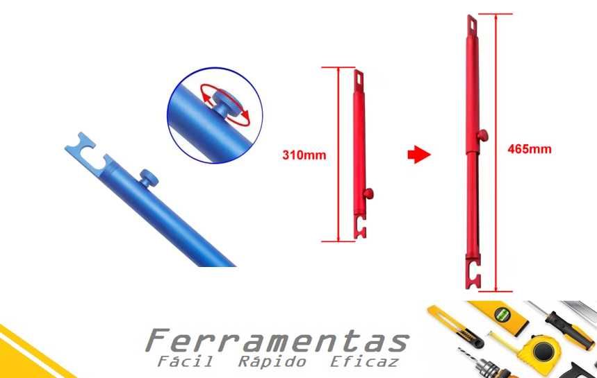 Suporte telescópico para portas e mala