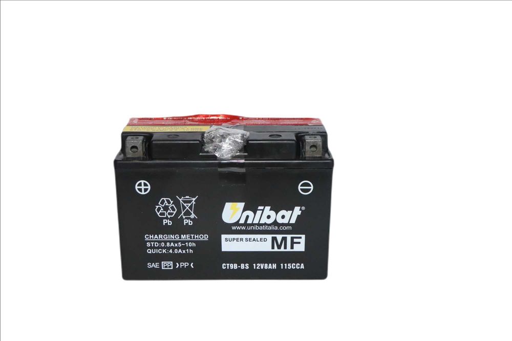 Akumulator Unibat AGM CT9B-BS 8Ah 115A 12V lewy +