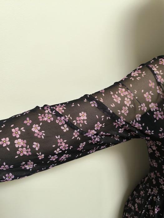 Платье сетка плиссированное