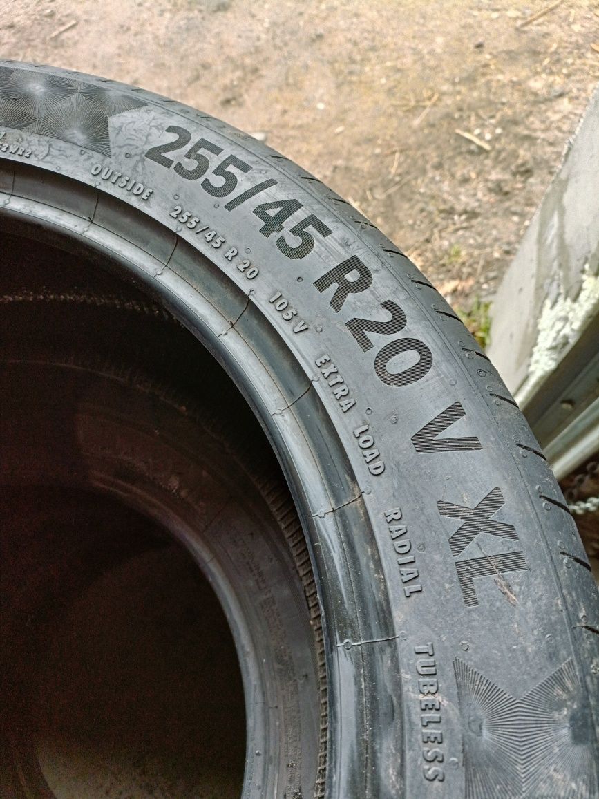 D40, 1 sztuka 255/45r20 Continental PremiumContact 6 z 2020r 6.2mm