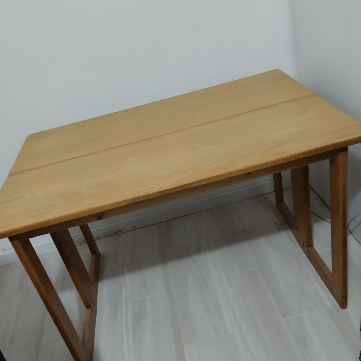 Mesa madeira pinho mel de abrir