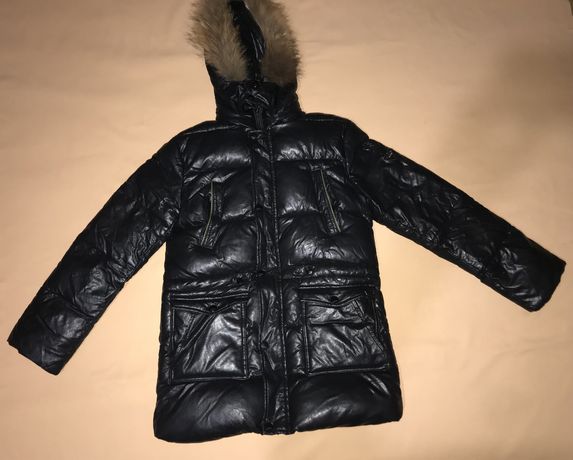 Куртка шкіра чорна зимова Pelin Kids