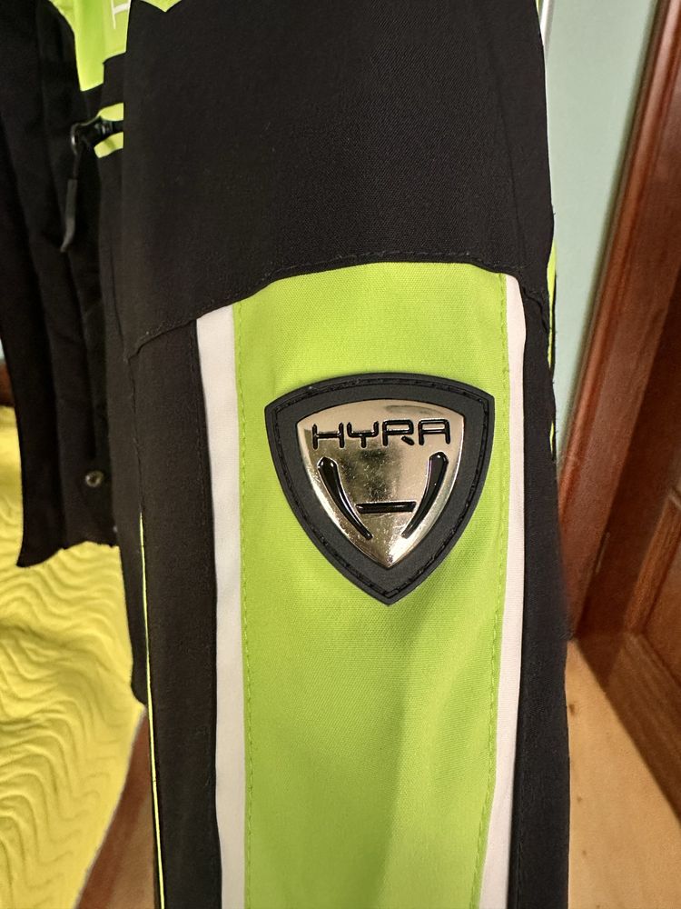 Kurtka narciarska plus golf limonka 140 cm
