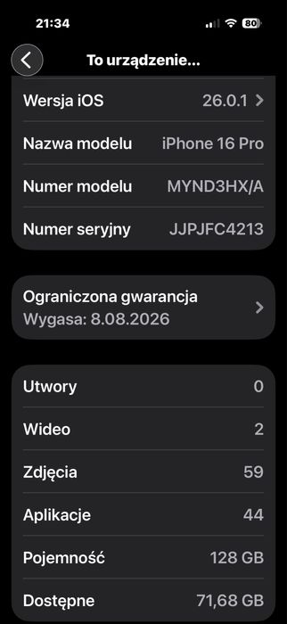 Iphone 16 pro 128gb
