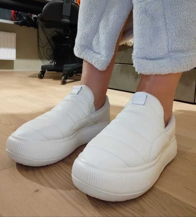 Кросівки шкіра Puma Suede Mayu Slip-On Leather Women's Shoes