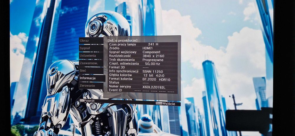 Projektor Epson EH-TW9400 mało godzin