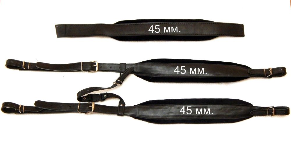 Ремни для баяна аккордеона гармони100% кожа наплечные для левой руки