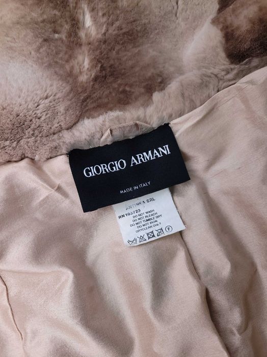 Giorgio Armani _ Italy _ Luxury _ 2005 _ Wrap _ Silk _ Rabbit Fur Coat