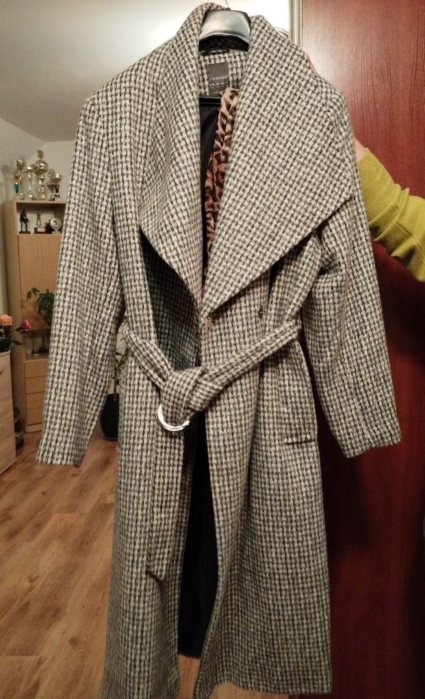 Płaszcz pepitka Primark 46