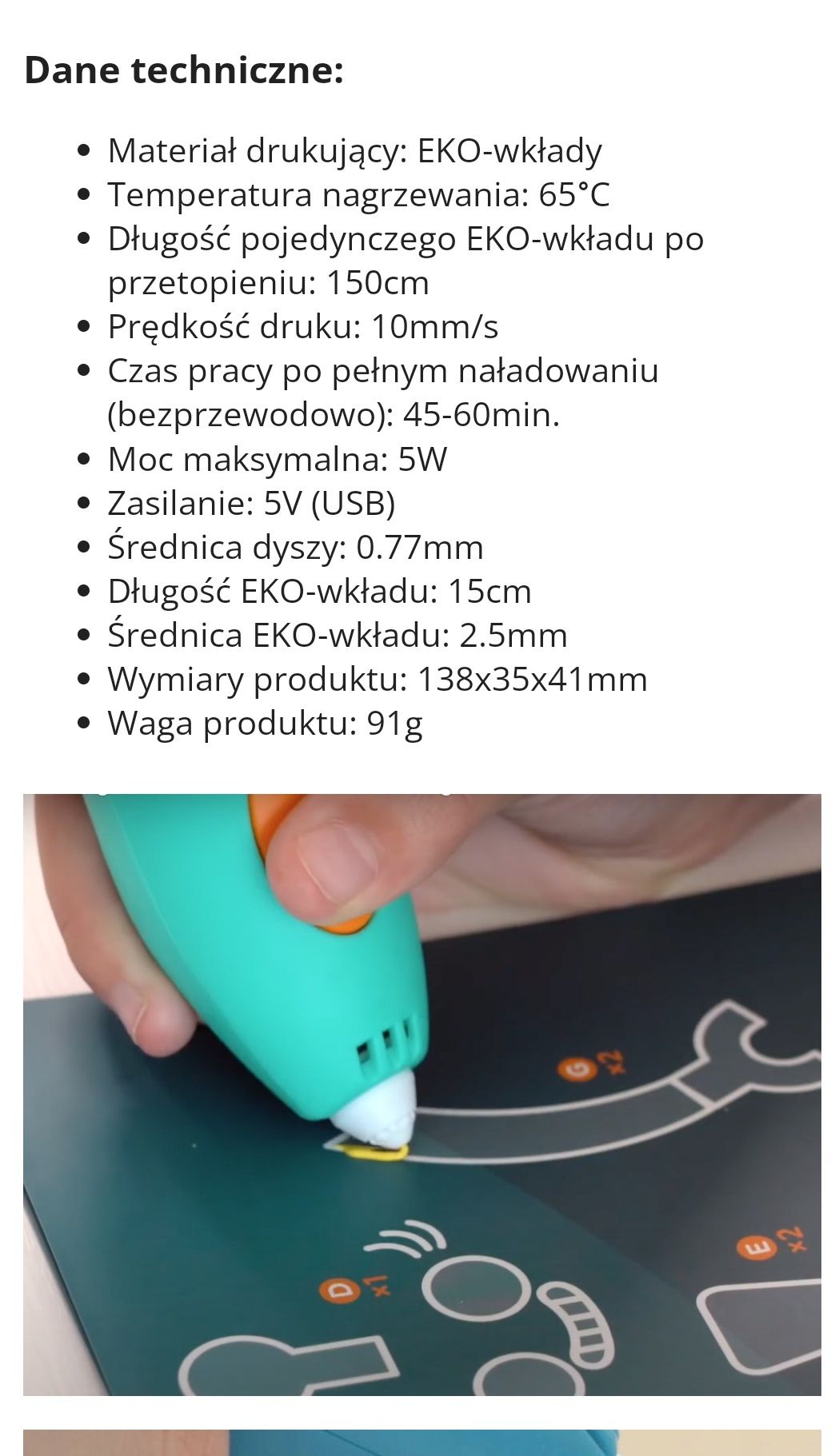 Długopis 3D 3Doodler Start+ jak nowy