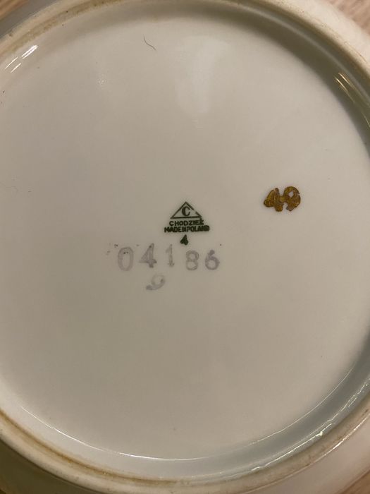 Półmisek PRL z huty z Chodzieży