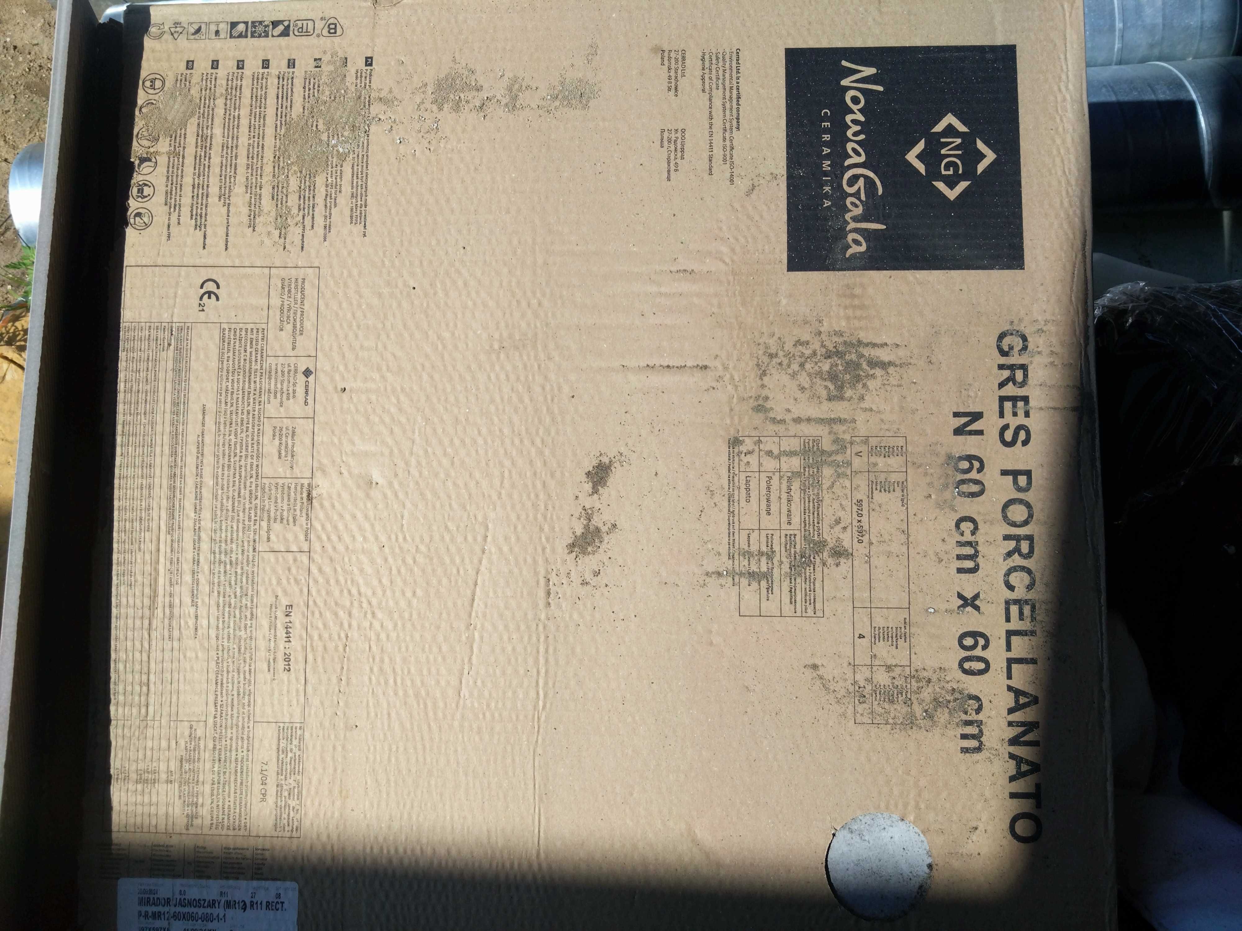 Sprzedam Nowa Gala Mirador Mr 12 jasny szary gres mat 59,7x59,7 Gat. 1
