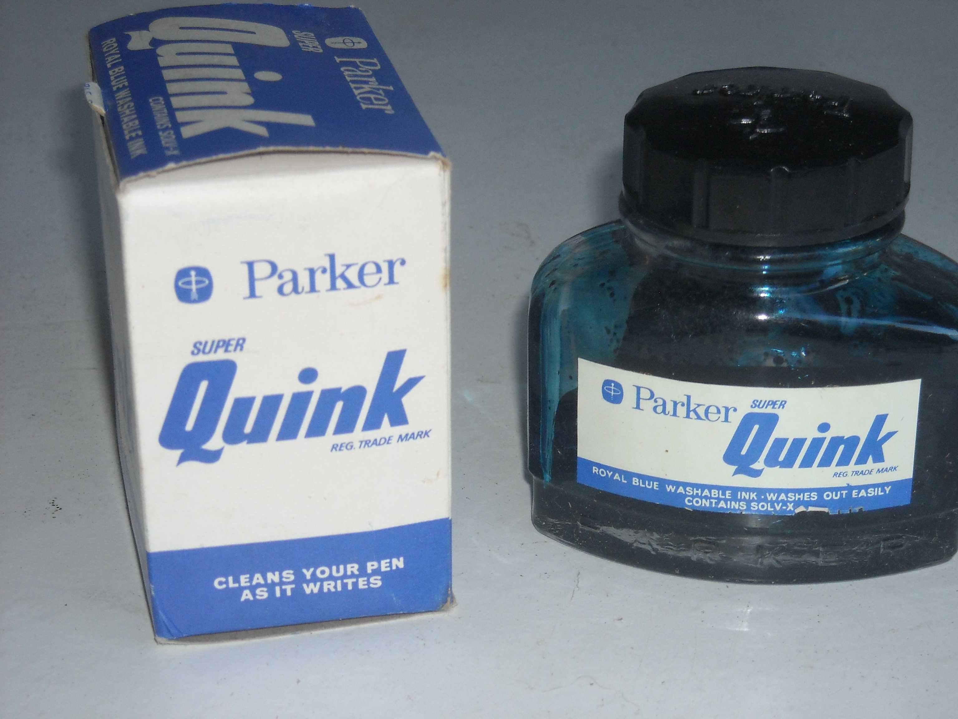 Tinta tinteiros antigos Parker Super Quink