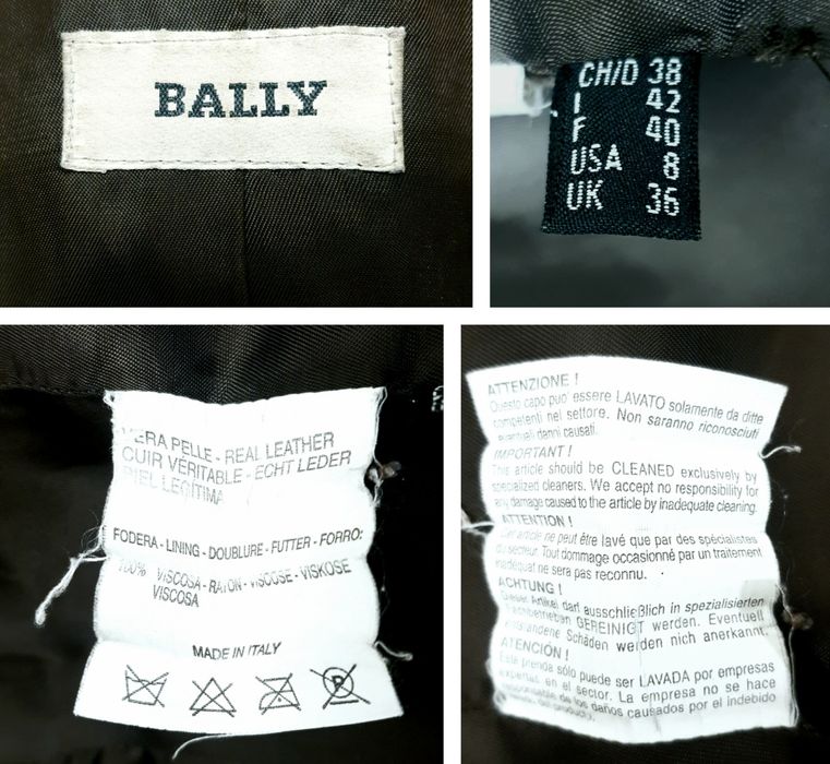 Bally damska skórzana marynarka rozmiar 38/M