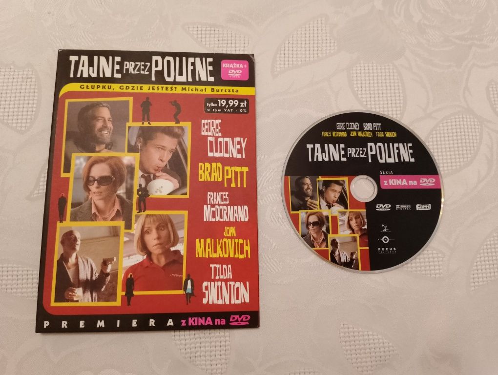 Film DVD "TAJNE PRZEZ POUFNE" + książka, reż. bracia Coen, komedia