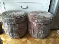 Dwie pufy z okresu PRL