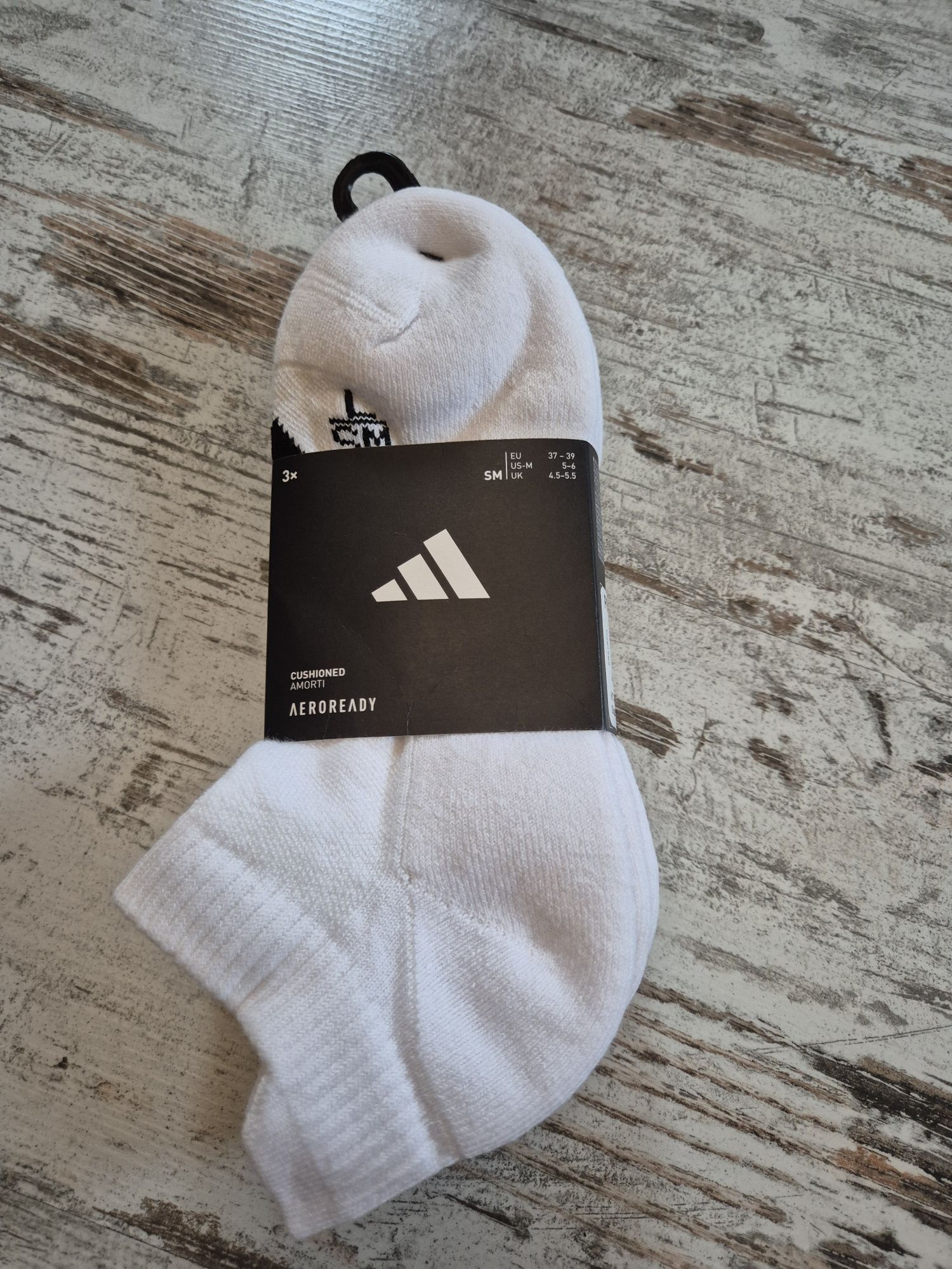 Adidas Skarpety Sportowe AEROREADY Białe HT3449 R. 37 - 39 S