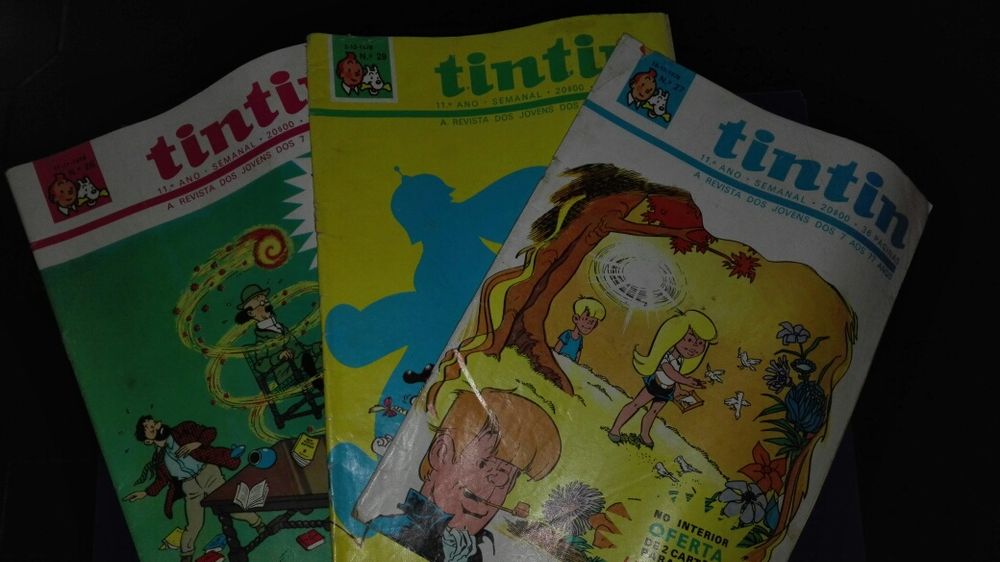 Tintin banda desenhada revistas