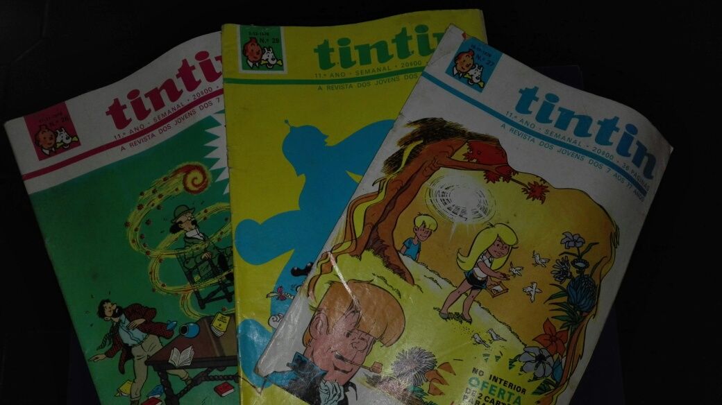 Tintin banda desenhada revistas