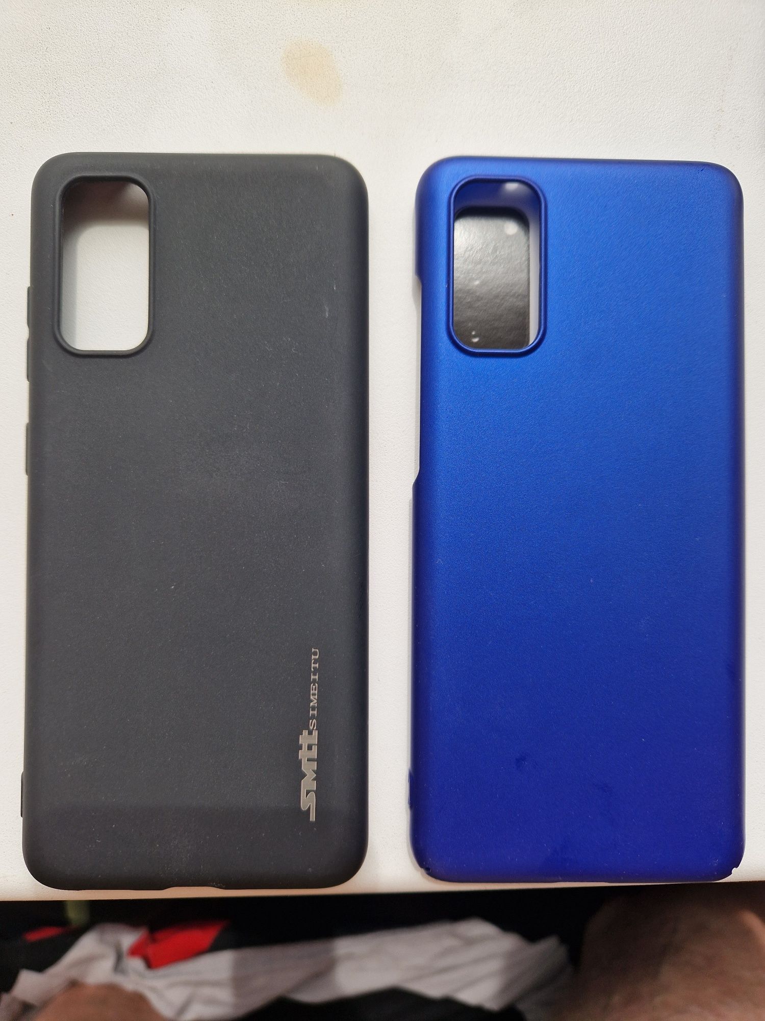 Samsung s20, S9 чорний та синій матовий чохол.