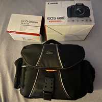 Canon EOS 600d + 2 obiektywy - 18-55, 75-300, torba i osprzęt