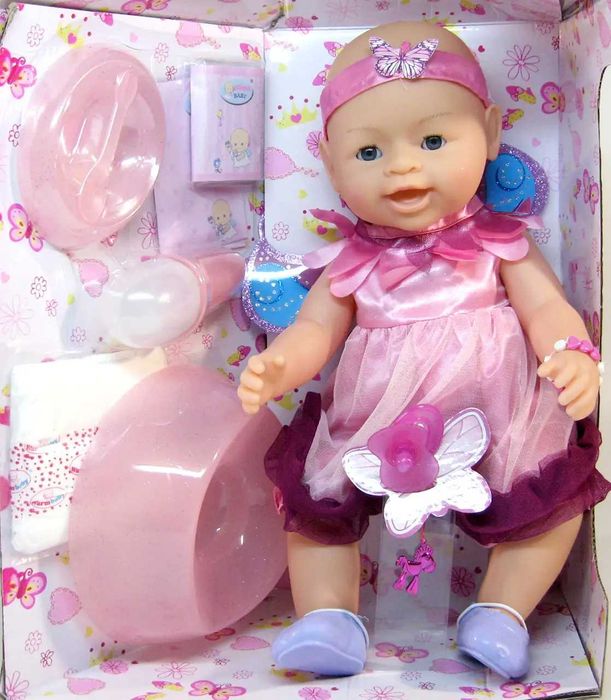 Пупс функціональний Lovelybaby 8 функцій горщик памперс магнітна соска