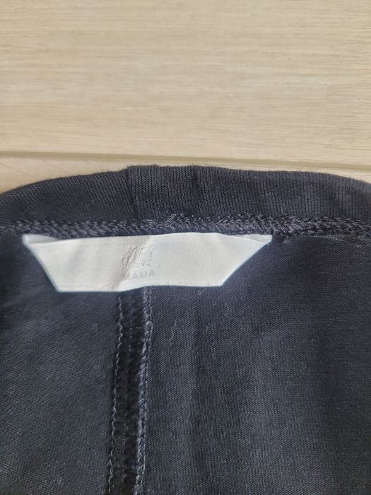 Spodnie ciążowe czarne H&M Mama rozm. L szeroka nogawka