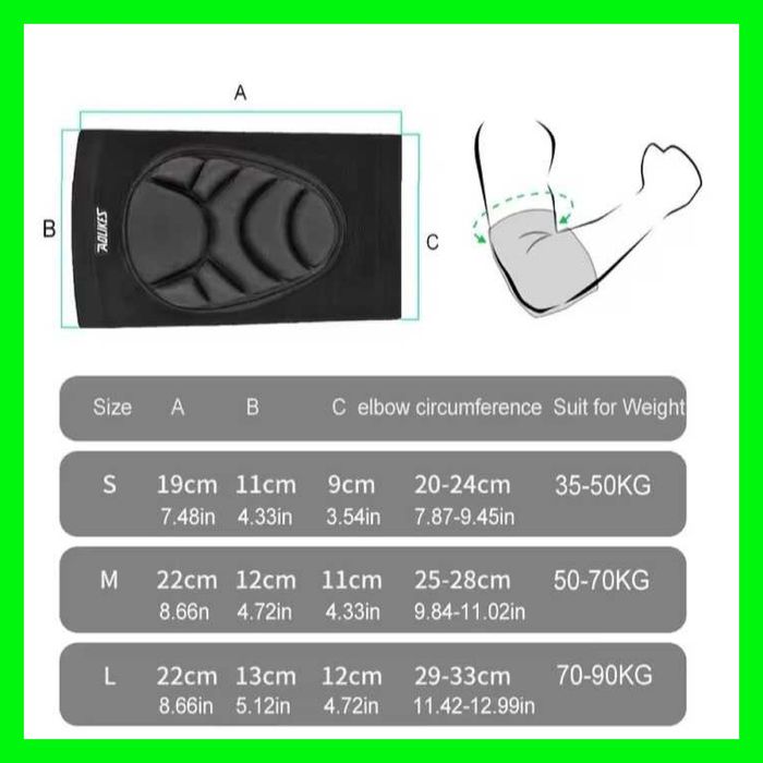 Налокітник спортивний - компресійний із амортизацією для спорту